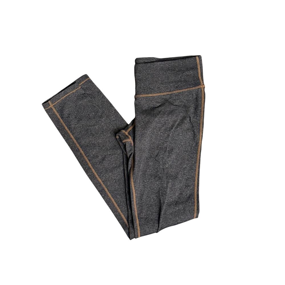Prana Women’s 7/8 Length Grey Contrast Stitch Leggings Size Small